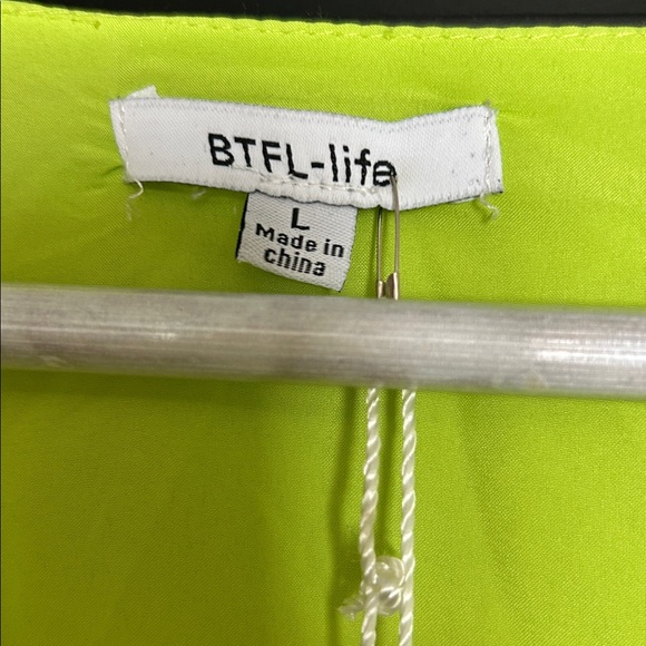 BTFL Life Floral Green and Purple Bodysuit large - Picture 3 of 6